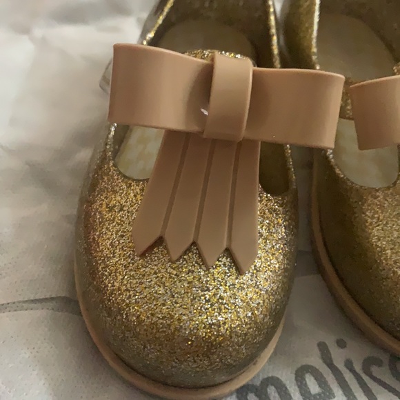 mini melissa Gold Ii Mary Jane Flat. S. 8 - Picture 3 of 7